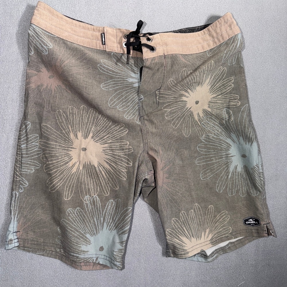 O'Neill 30 Hyperfreak Floral Board Shorts Surf Beach Swimwear Summer Casual‎